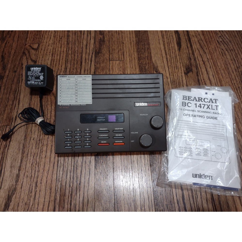 Uniden Bearcat BC147XLT 16-Channel Scanning Radio Desktop Scanner